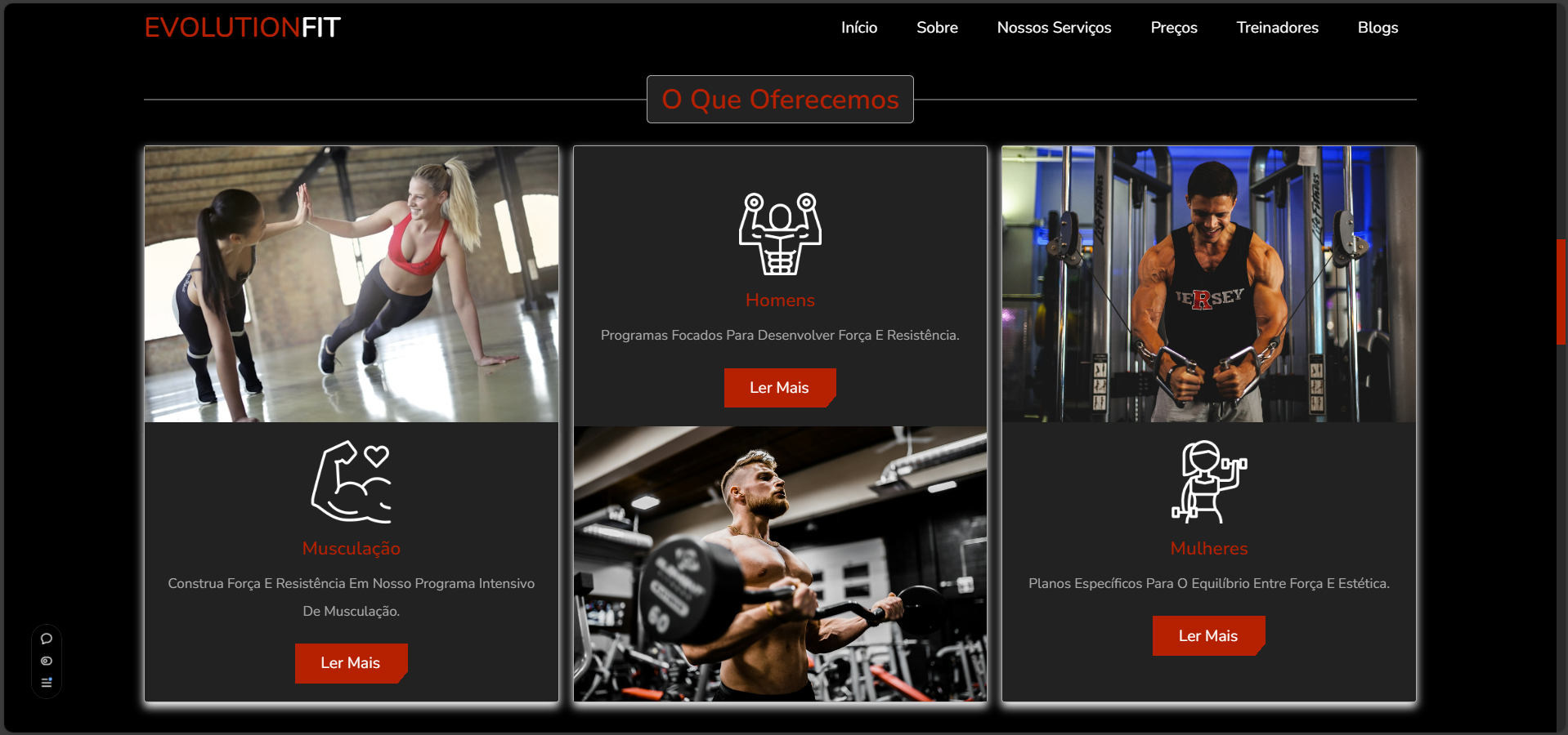 Imagem Thumbnail Site Academia